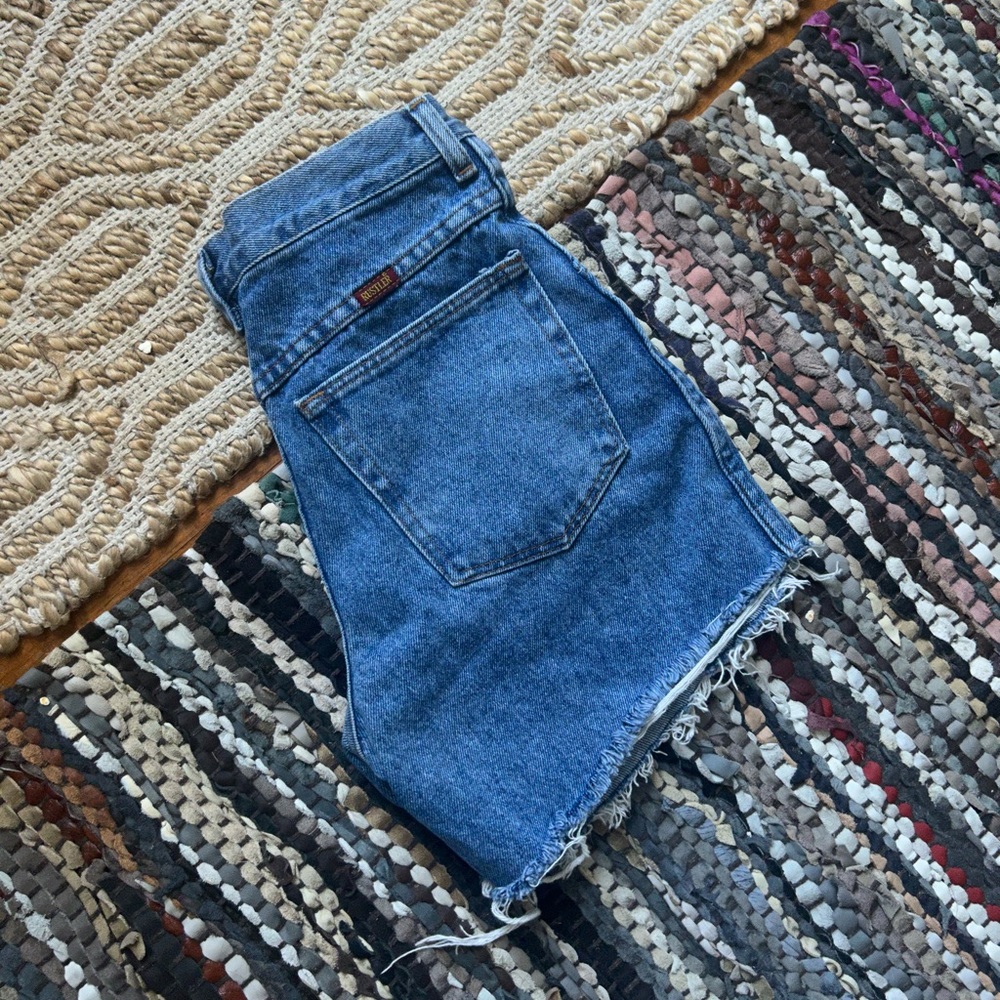 vintage rustler cut off shorts